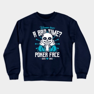 Poker Face Crewneck Sweatshirt